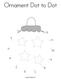 Ornament Dot to Dot Coloring Page