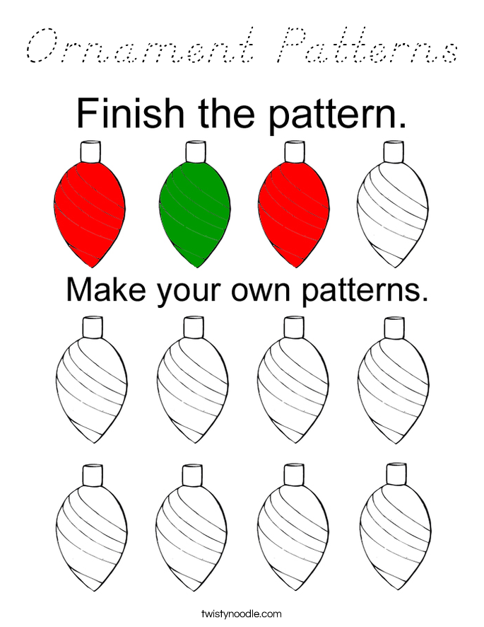 Ornament Patterns Coloring Page