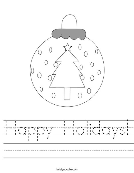 Ornament Worksheet