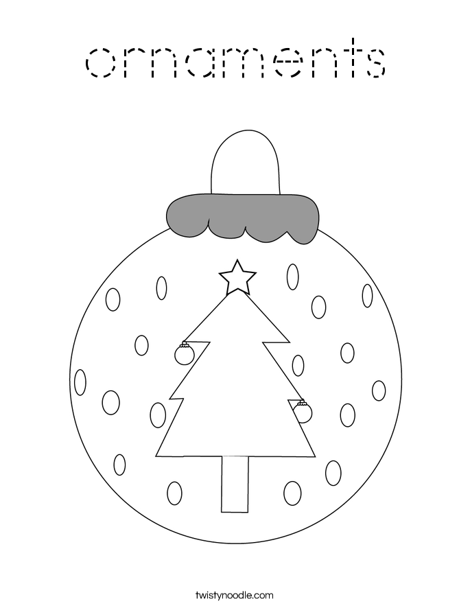 ornaments Coloring Page