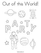 Out of this World Coloring Page