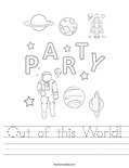 Out of this World! Worksheet