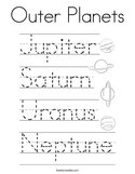 Outer Planets Coloring Page