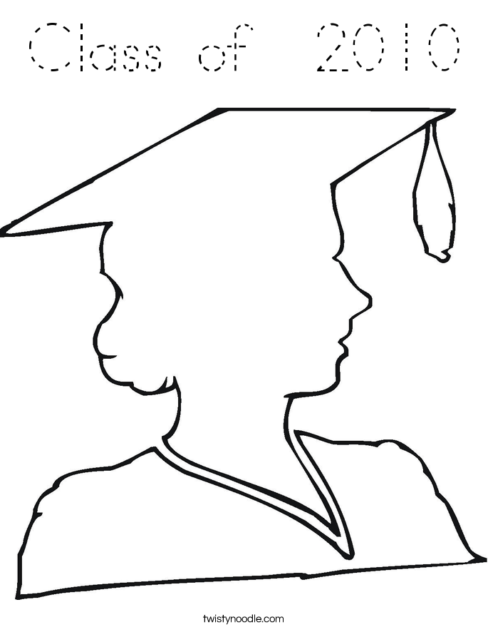 Class of  2010 Coloring Page