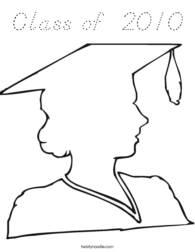 Class of  2010 Coloring Page