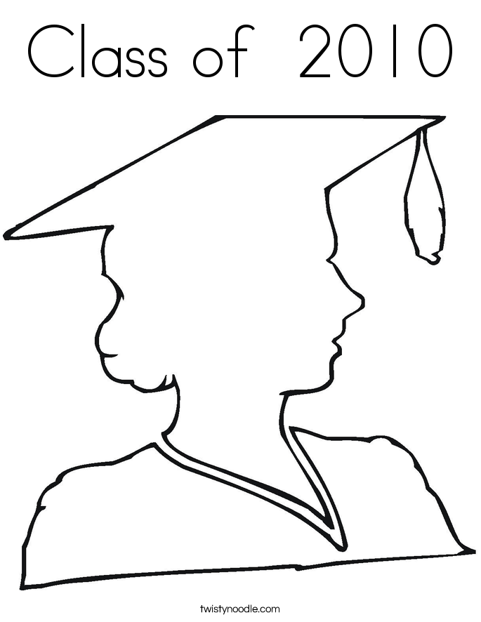 Class of  2010 Coloring Page