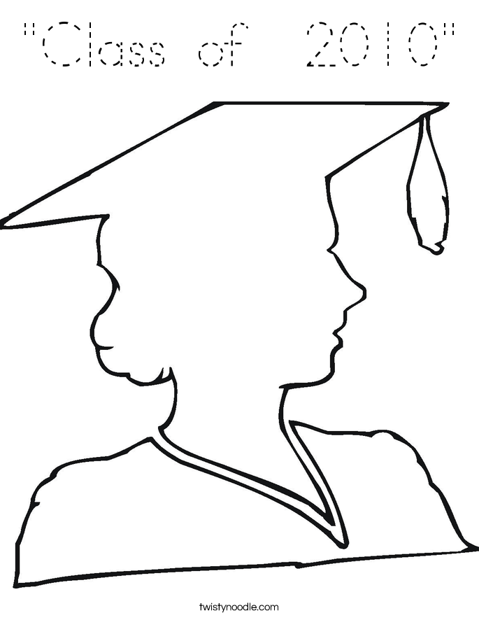 "Class of  2010" Coloring Page