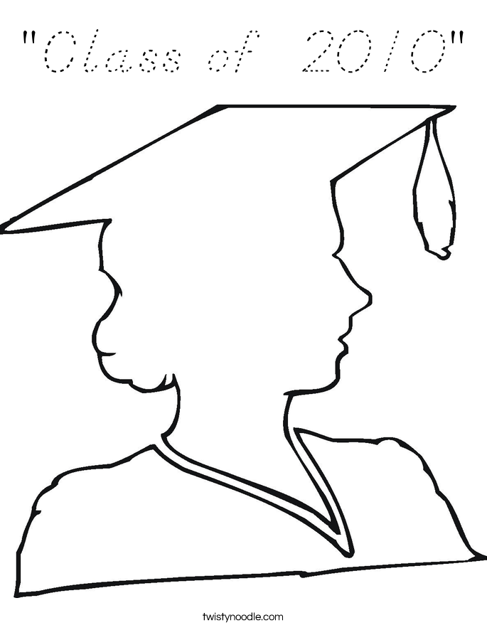 "Class of  2010" Coloring Page