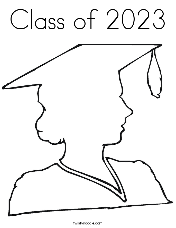 Class of 2023 Coloring Page