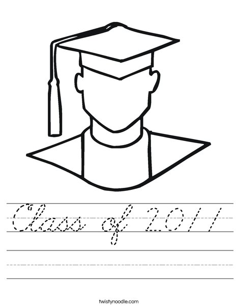 Outline of Boy Graduate Worksheet