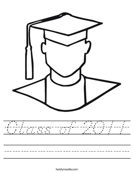 Outline of Boy Graduate Worksheet