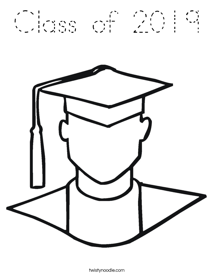 Class of 2019 Coloring Page