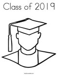 Class of 2019 Coloring Page