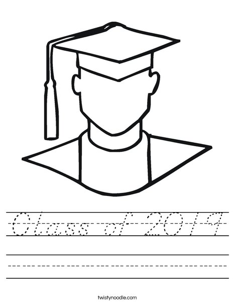 Outline of Boy Graduate Worksheet