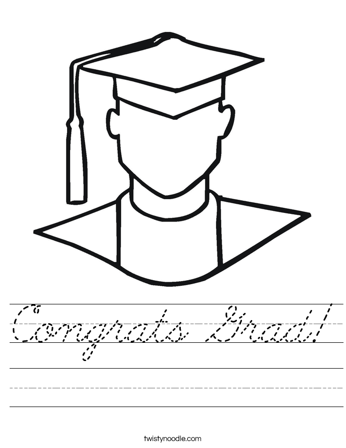 Congrats Grad! Worksheet
