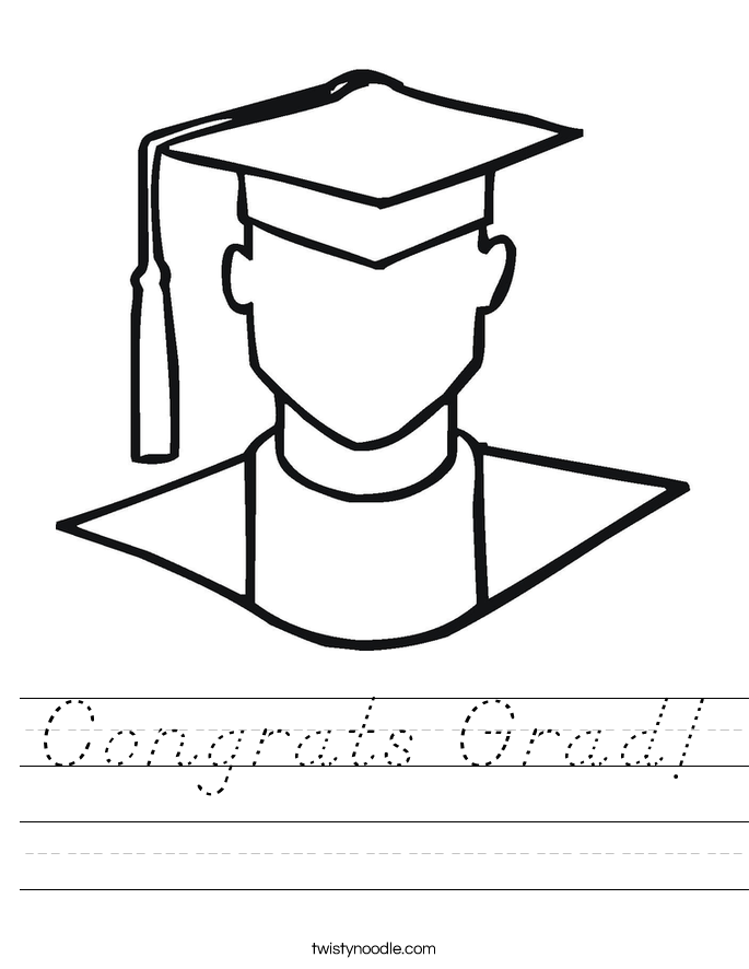 Congrats Grad! Worksheet