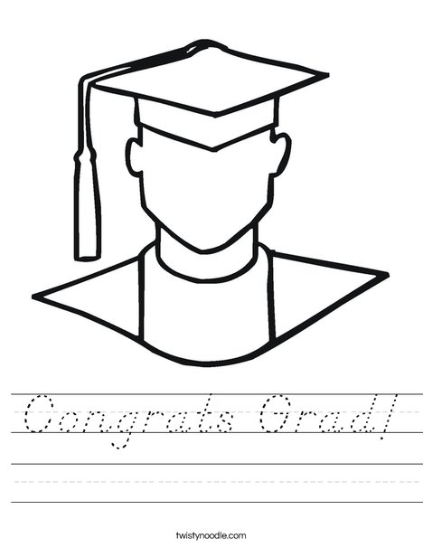 Outline of Boy Graduate Worksheet