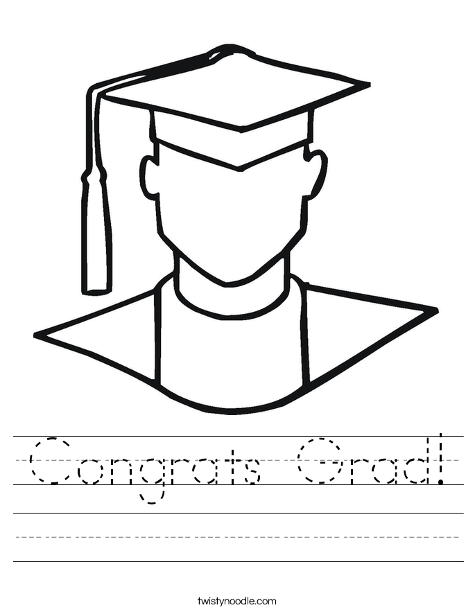 Congrats Grad! Worksheet