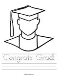 Congrats Grad! Worksheet
