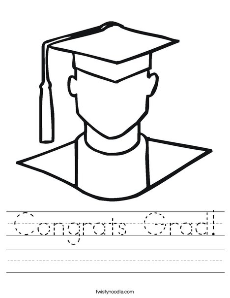 Outline of Boy Graduate Worksheet