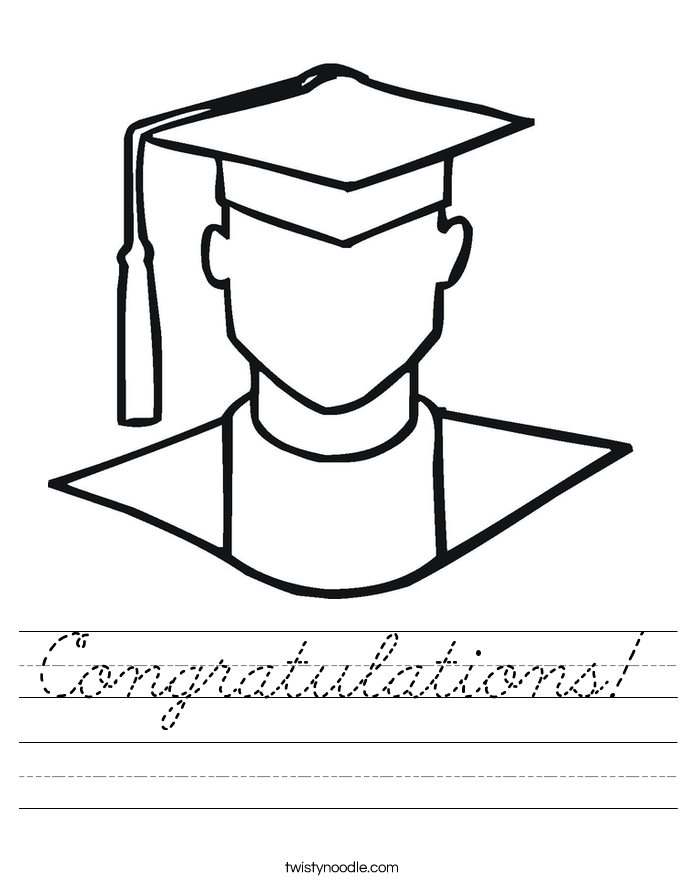 Congratulations! Worksheet