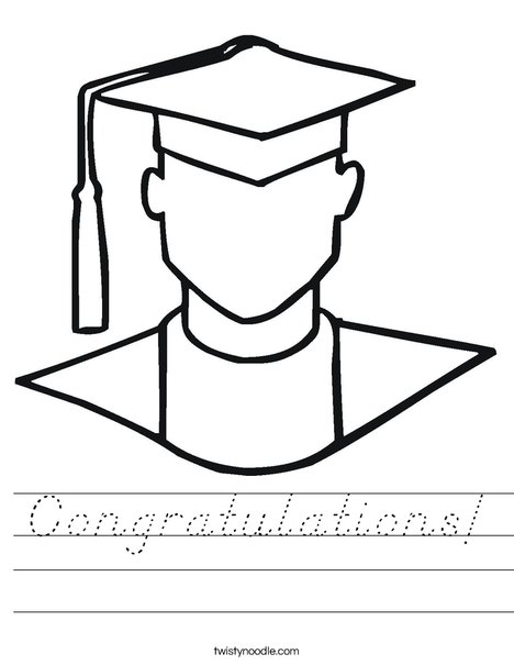 Outline of Boy Graduate Worksheet