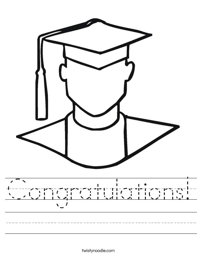 Congratulations! Worksheet
