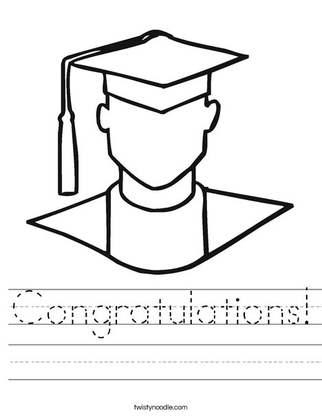 Outline of Boy Graduate Worksheet