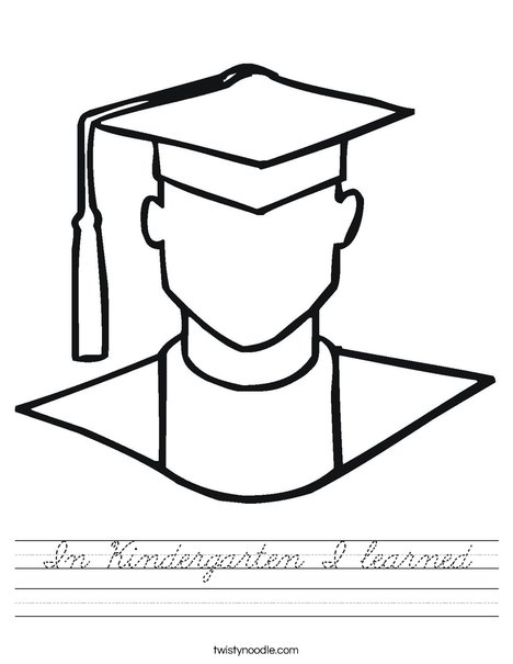 Outline of Boy Graduate Worksheet