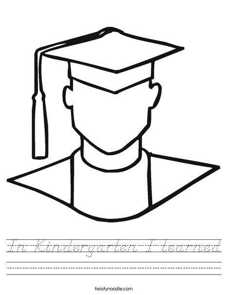 Outline of Boy Graduate Worksheet