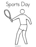 Sports Day Coloring Page