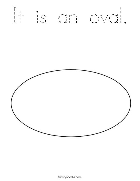 Oval 1 Coloring Page