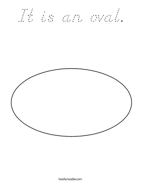 Oval 1 Coloring Page