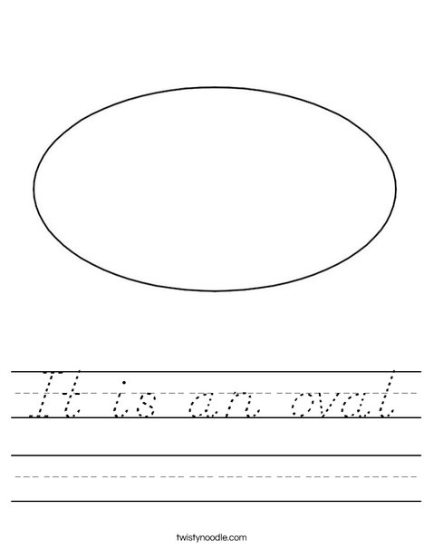 Oval 1 Worksheet