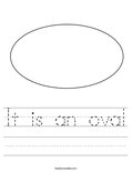 It is an oval Worksheet