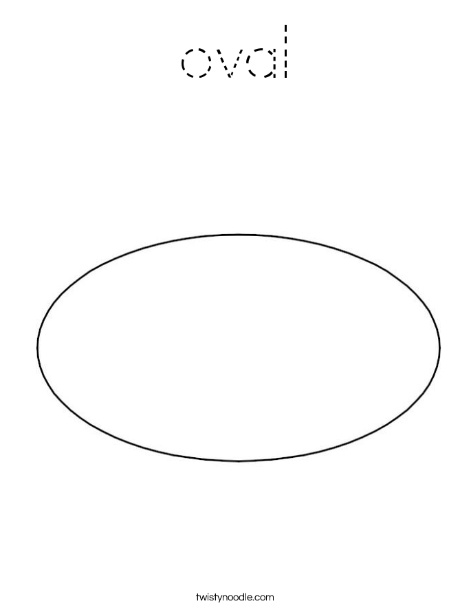 oval Coloring Page