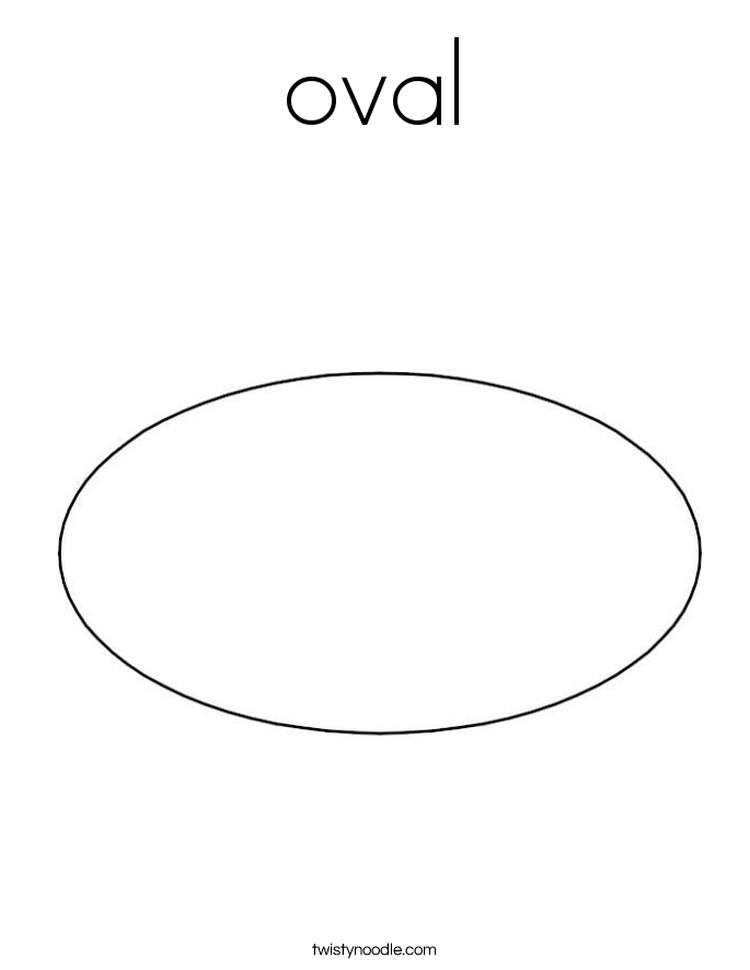 oval Coloring Page