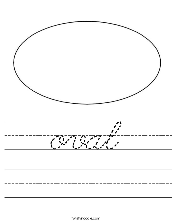 oval Worksheet