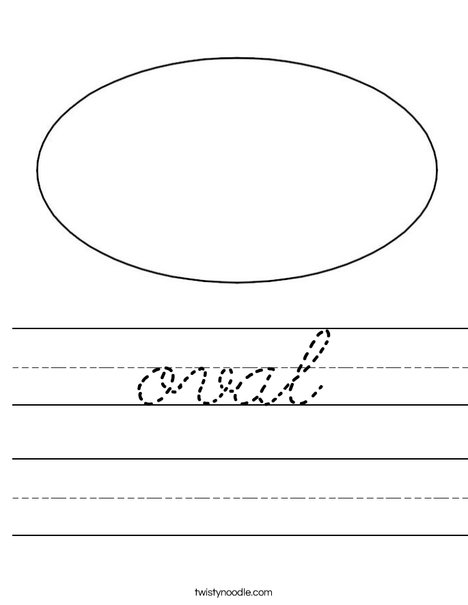 Oval 1 Worksheet