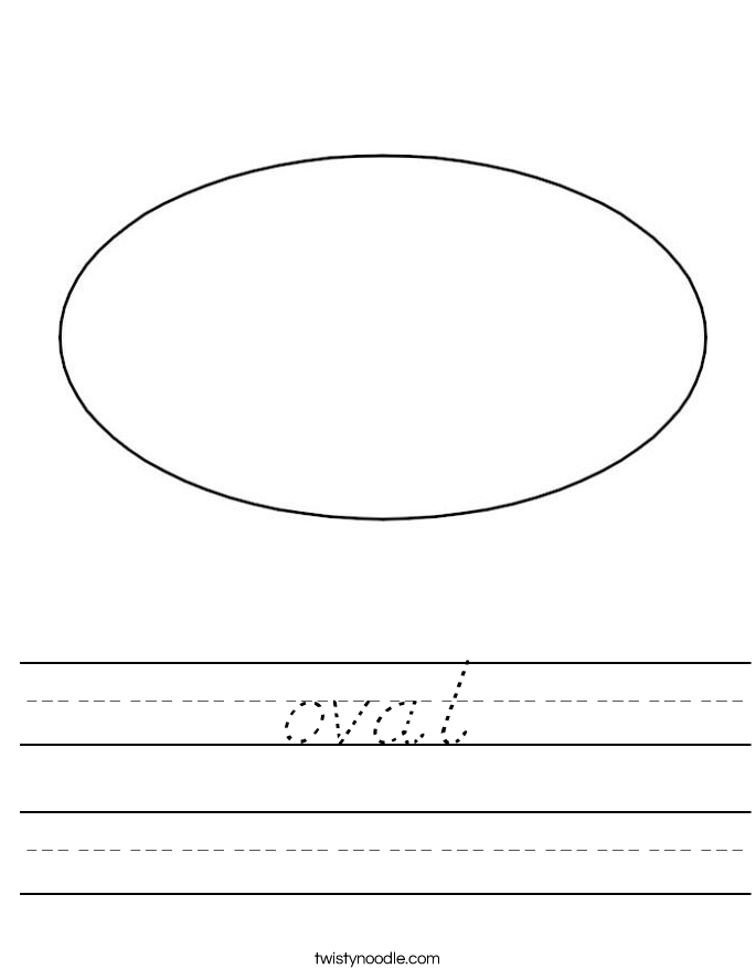 oval Worksheet