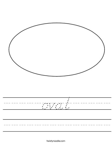 Oval 1 Worksheet