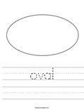 oval Worksheet