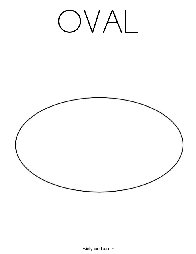 OVAL Coloring Page