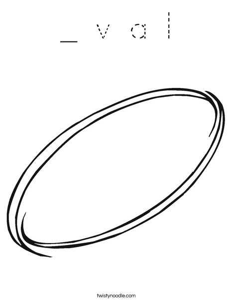 Oval Coloring Page