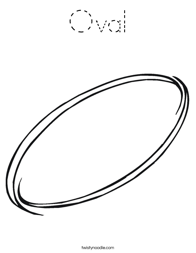 Oval Coloring Page