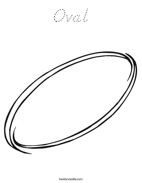 Oval Coloring Page