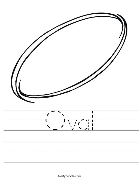 Oval Worksheet