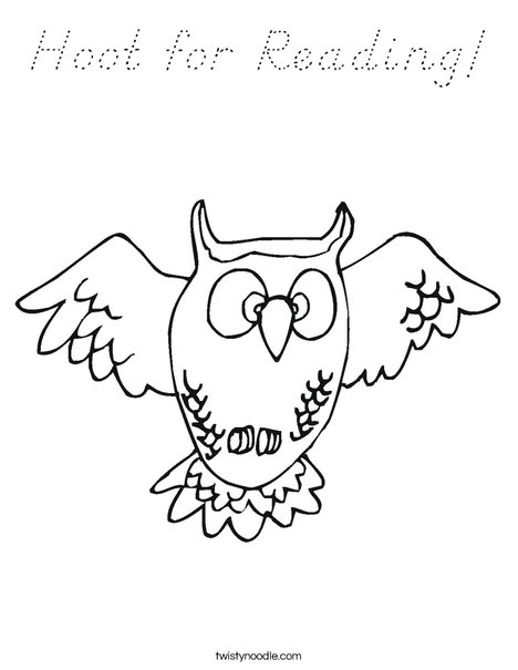 Flying Owl Coloring Page