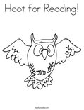 Hoot for Reading!Coloring Page