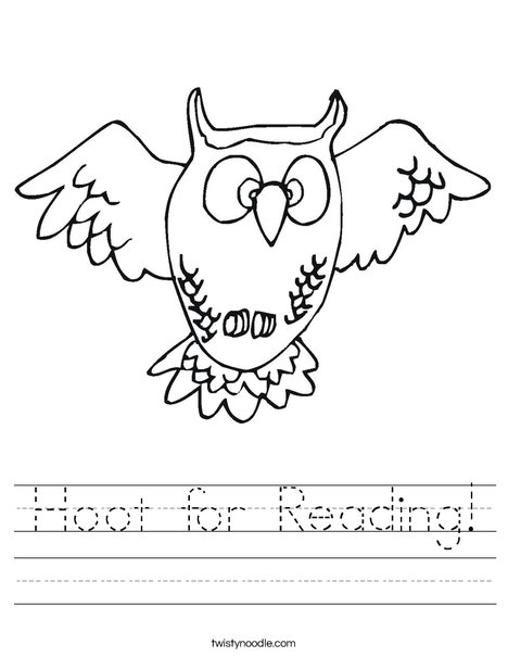 Flying Owl Worksheet